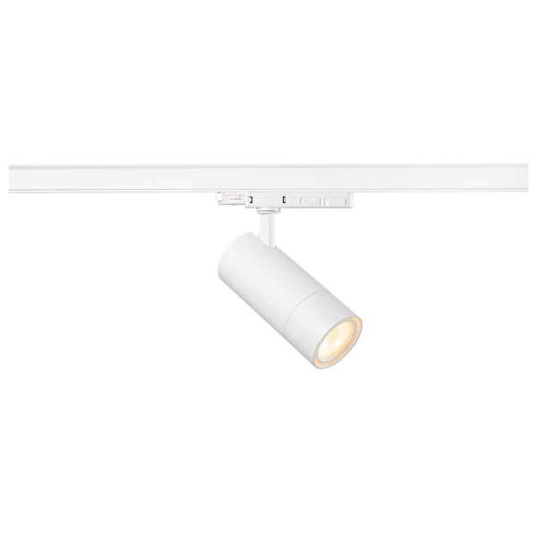 SLV 1007656 Trackspot V 3f LED railspot 35W 927 930 940 2700K 3000K 4000K lampkleur en vermogen instelbaar staalhoek 24°-60° wit
