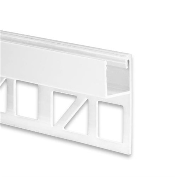 Galaxy 8123320 FP4 LED tegelprofiel 2m wit RAL9003 finish up voor LED strips max. 10mm
