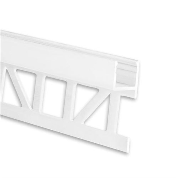 Galaxy 8123322 FP3 LED tegelprofiel 2m wit RAL9003 finish up voor LED strips max. 8mm