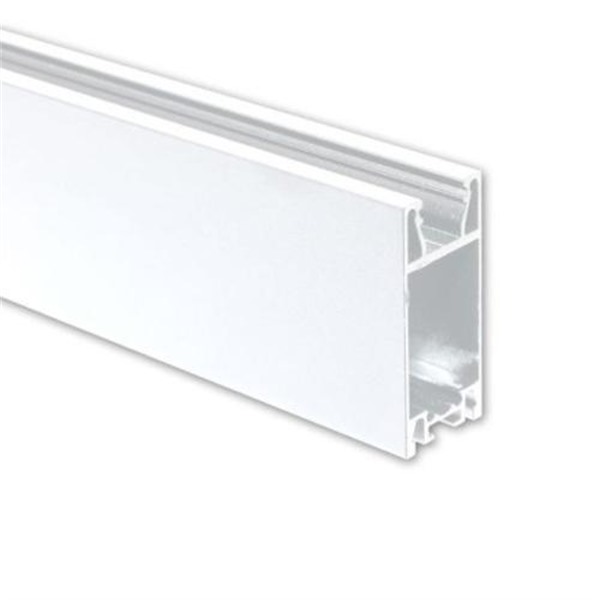 Galaxy 8123559 VP3 gordijnprofiel 2m wit RAL9010 hoog voor LED strips max. 10mm