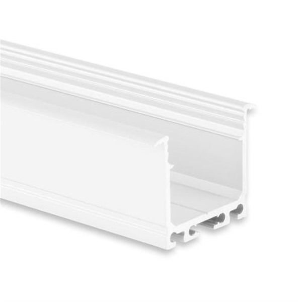 Galaxy 8305016 PN7n LED inbouwprofiel 2m wit RAL9010 hoog