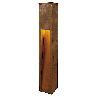 SLV 229411 Rusty Slot 80 E27 20W spaarlamp bolder armatuur IP55 elk armatuur is uniek geroest ijzer