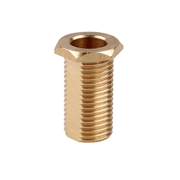 Firstlight messing trompetnippel M10x1 buitendraad 20mm SW12 afgeplat