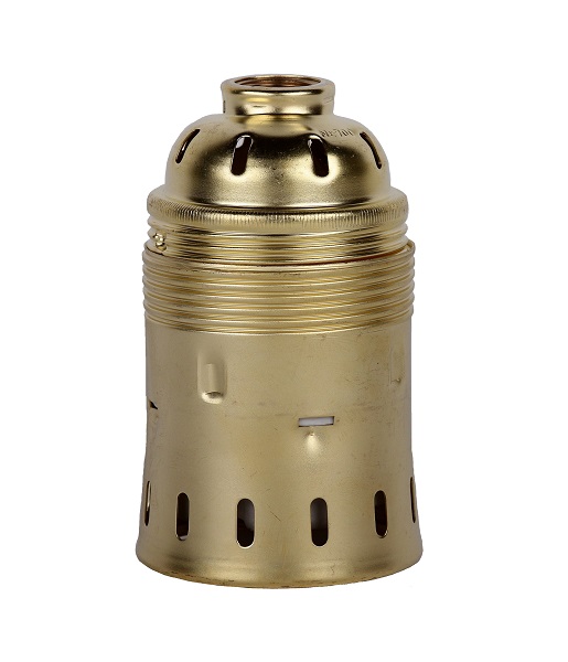 Vossloh Schwabe 102903 lamphouder messingkleur E40 3/8 gasdraad (+/- 15mm) met aarde
