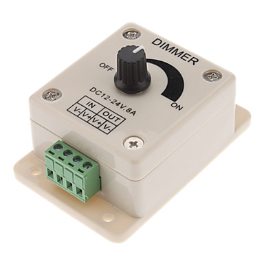 Tronix LED dimmer opbouw 12/24V DC (gelijkspanning) 8A