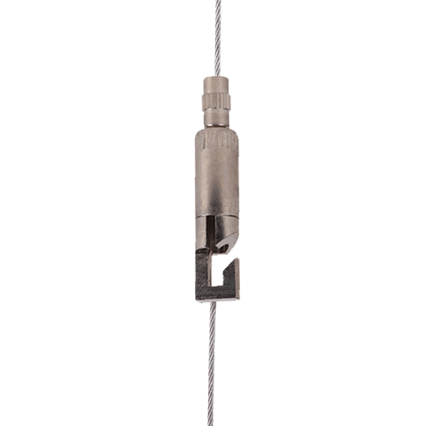 FL gripper nickel with hook and safety nut for steel wire 1,0-1,5mm
