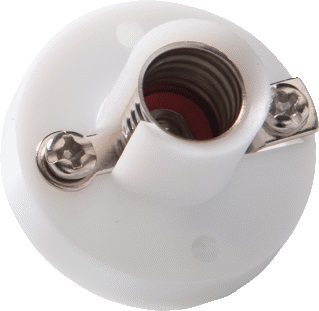 Kaiser opbouw lamphouder E10 12V 0,5A wit