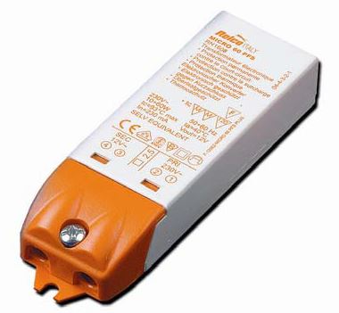 Relco RN1608 Micro 60 PFS elektronische halogeen transformator 12V 10-60W dimbaar