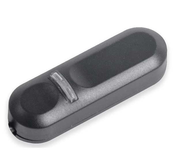 Arditi 036827 1004/P BL universele snoerdimmer 4-150W 230V met drukknopbediening en LED indicator zwart
