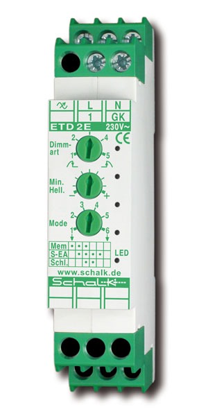 TCI 180427 ETD2E9 dimmer 500W inbouwmodel voor 35mm DIN rail