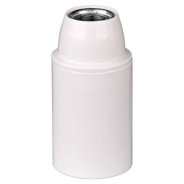 Arditi 043589 lamphouder E14 M10x1 TPL thermoplast gelakt (bakeliet uitstraling) glad wit
