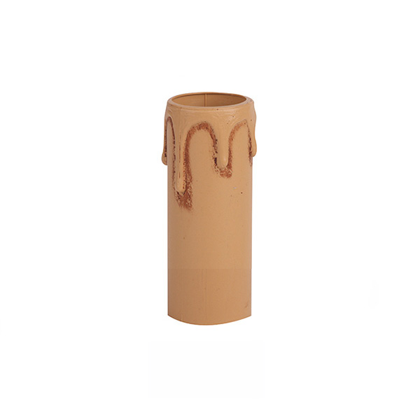 Arditi 014731 kaarshuls kunststof E14 binnenmaat 24mm lengte 65mm met druppels antiek kleur