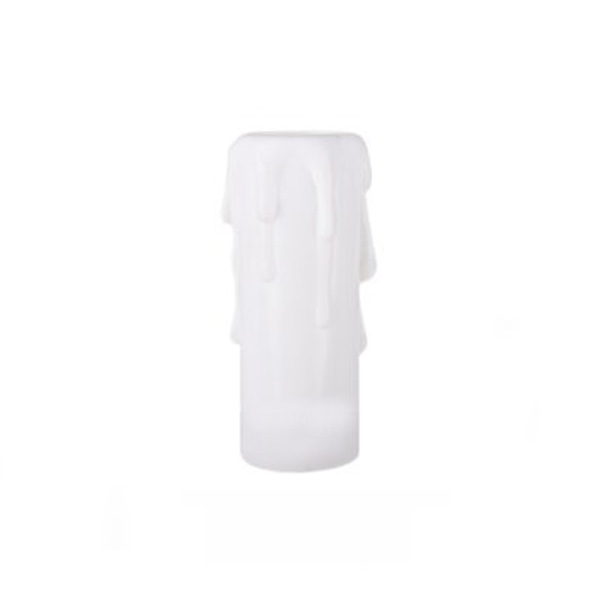 Arditi 012860 kaarshuls kunststof E14 binnenmaat 24mm lengte 65mm met druppels wit