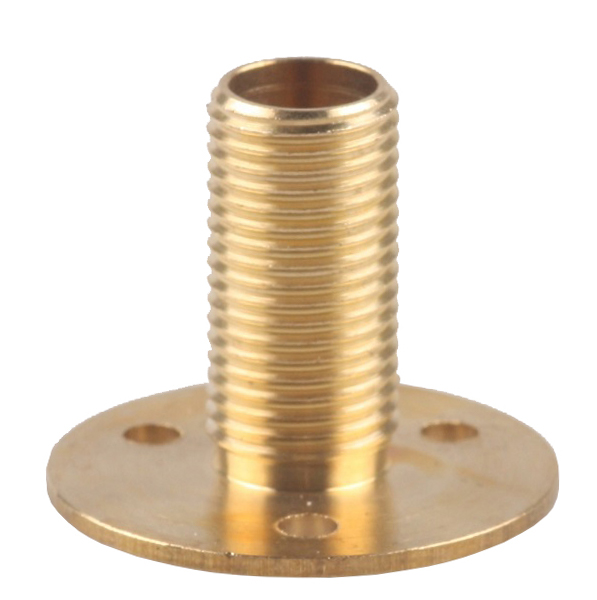 FL plaatnippel M10x1 buitendraad 26x1,2mm messing schroefdraadlengte 20mm