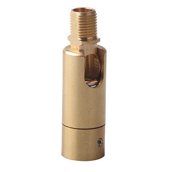 FL knie draaigewricht M10x1 bi/bu 90° kantel 350° draai messing