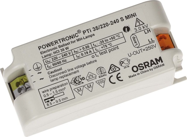 Osram Powertronic Intelligent PTi 35/220-240 S mini elektronisch voorschakelapparaat (EVSA) voor gasontladingslamp inbouw
