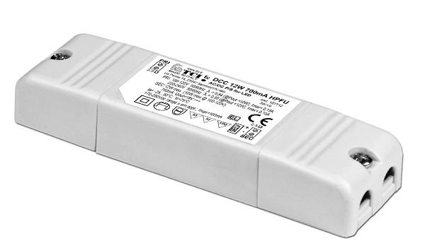 TCI 127712 LEDdriver 700mA 1,4-12W DCC HPFU niet dimbaar opbouw met trekontlasting
