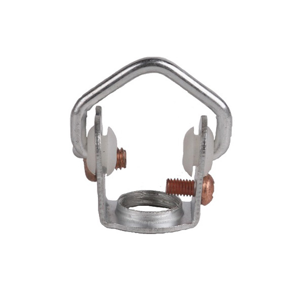 Beugel M10x1 inwendig beweegbaar geisoleerde uitvoering met aarde