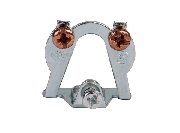 Beugel M10x1 inwendig vast met 2x aardschroef