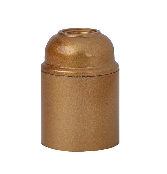 Lamphouder E27 M10x1 bakeliet glad goud