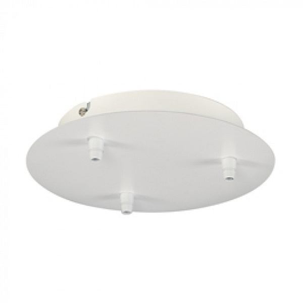 SLV 132611 Fitu drievoudige plafondplaat rond met trekontlastingen wit