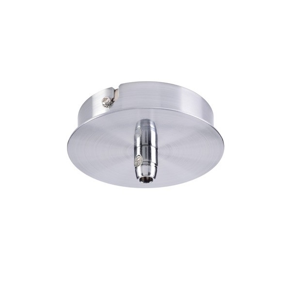 SLV 132605 Fitu plafondplaat rond met trekontlasting chroom
