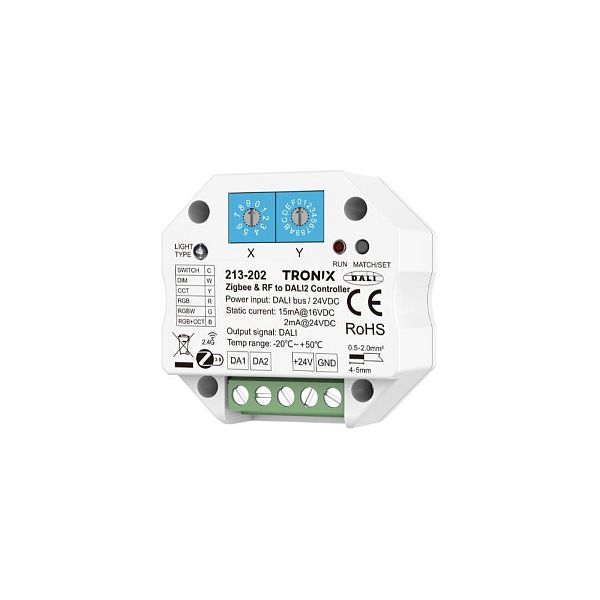 Tronix 213-202 DALI master Zigbee/RF naar DALI inbouw
