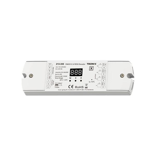 Tronix 213-355 DMX controller 4 kanalen x 5A 12-48V