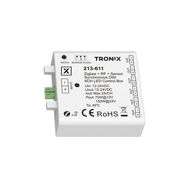 Tronix 213-611 Easy/Sensor Connect controller Zigbee 6 uitgangen