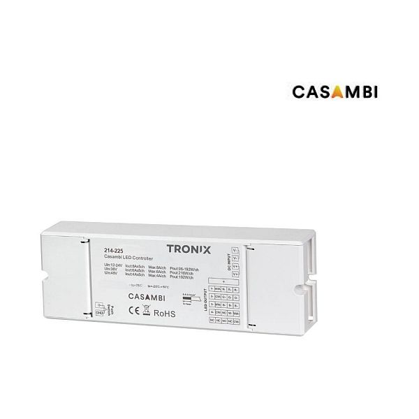 Tronix 214-225 Casambi controller 12-48V TW/RGB/RGBW/RGBTW 1-5 kanalen