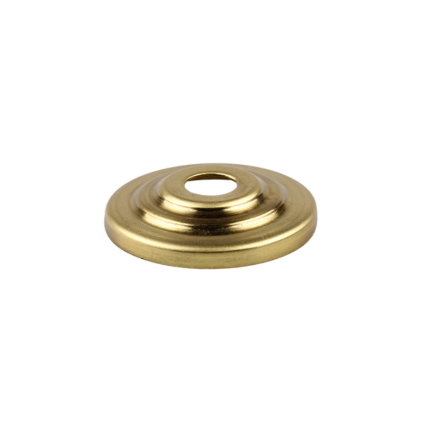Firstlight afdekplaat getrapt messing onbehandeld rond 45mm