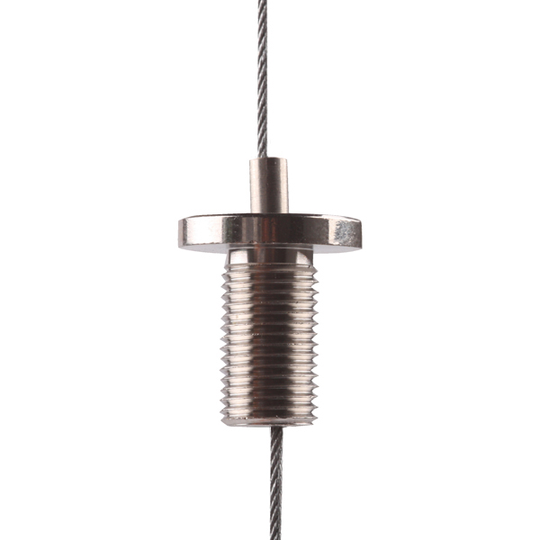 FL gripper nickel M10x1 external with wide flange steel wire 1,2-1,5mm