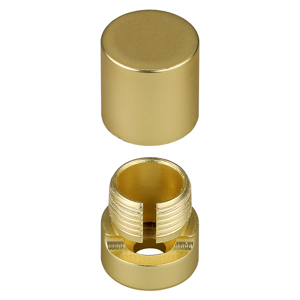 Firstlight wall attachment brass matte with slit steel wire Ø 1,5mm