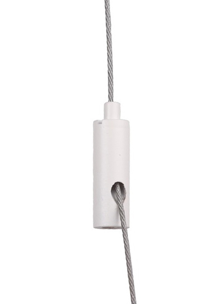 FL gripper white M4 internal for steel wire 0,8-1,5mm