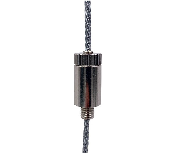 FL gripper nickel M8 external with safety nut steel wire 2,0-3,0mm