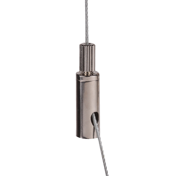 FL gripper nickel M4 internal with safety nut steel wire 1,2-1,5mm