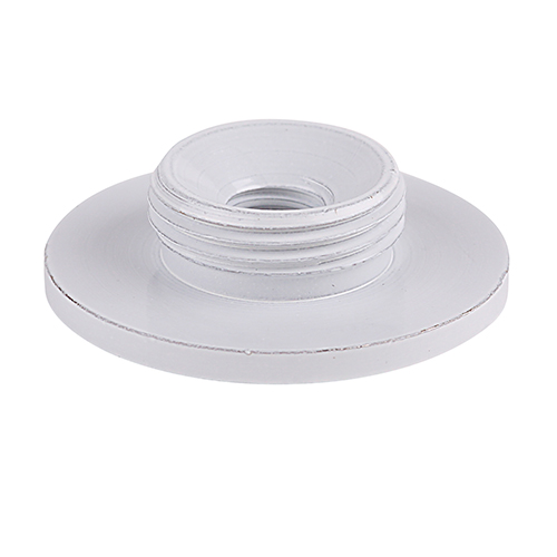 FL plafondplaat M14x1 uitw flens 25mm M6 draad inw wit