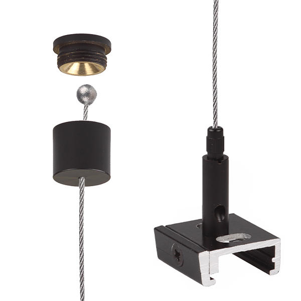 FL set TC 201NG zw/zw plaf.bus zw voor Nordic Global 3f 1,2mm 3,0m