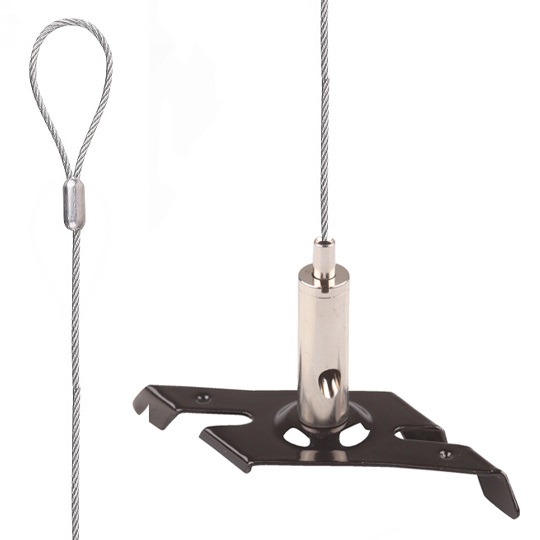 FL set TC 400NG zwart/nikkel voor Nordic Global 3f 1,5mm lus 3,0m