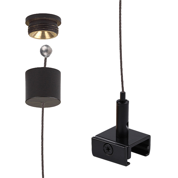 FL set TC 100UP zw/zw plaf.bus zw voor Unipro 3f 1,5mm zw 3,0m