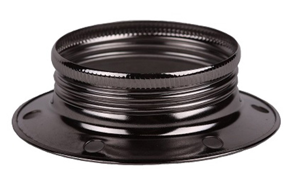 Arditi 028765 schroefring voor metalen lamphouder E27 diameter 60mm hoogte 15,5mm staalgrijs (gunmetal)