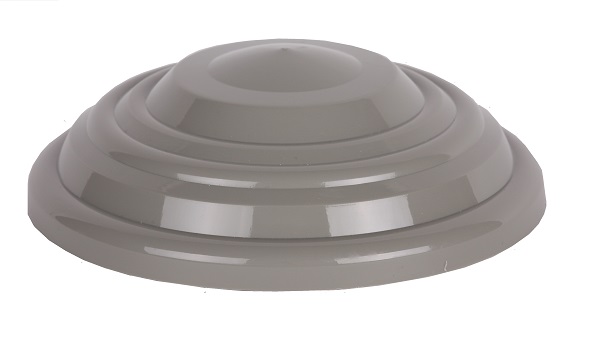 Zipdesign plafondkap kunststof groot taupe voor 1 tot 7 snoeren