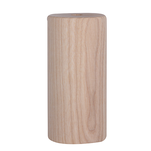 Lamphouder E27 M10x1 zonder aarde model rond 110mm hoog met trekontlasting essenhout
