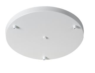 ETH plafondkap metaal 350mm wit mat poedercoat