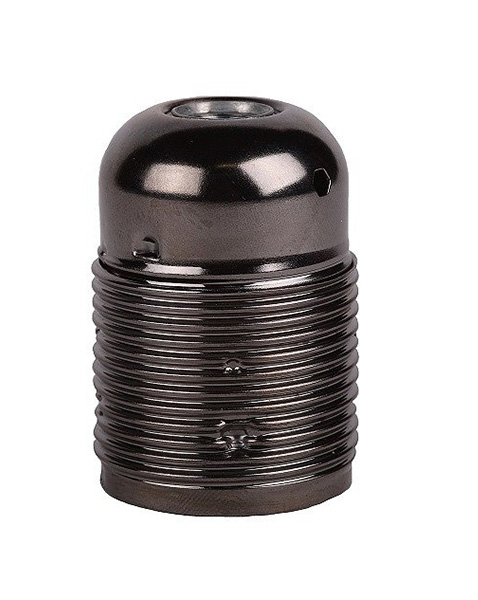 Arditi lamphouder E27 M10x1 met buitendraad staalgrijs (gunmetal)