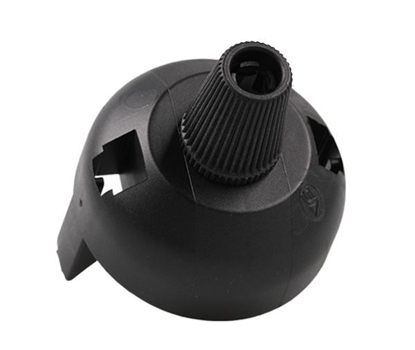 Vossloh 507075 kap met trekontlasting voor lamphouder E27 thermoplastisch snelmontage (tweedelig) zwart