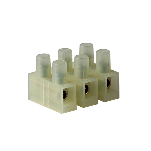 Kroonsteen 3 polig 4,0mm2 wit