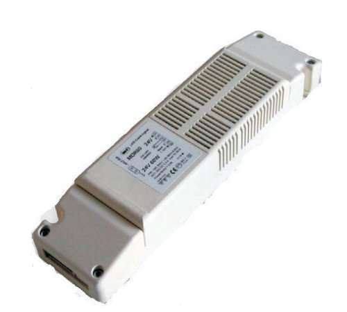 QLT MDR60 LED voeding 24V DC 60W dimbaar met externe drukknop, potmeter of 1-10V