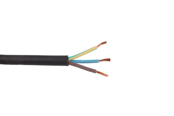 VMvL H05VV-F 3x1,5mm2 rond zwart per rol 100m