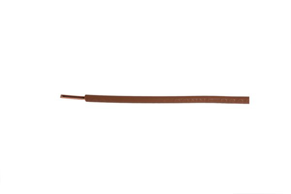 VD 0,75mm2 H05V2-U 90° massief bruin/m